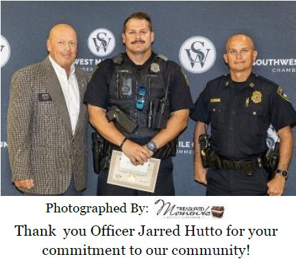 Jared Hutto Officer of the Month